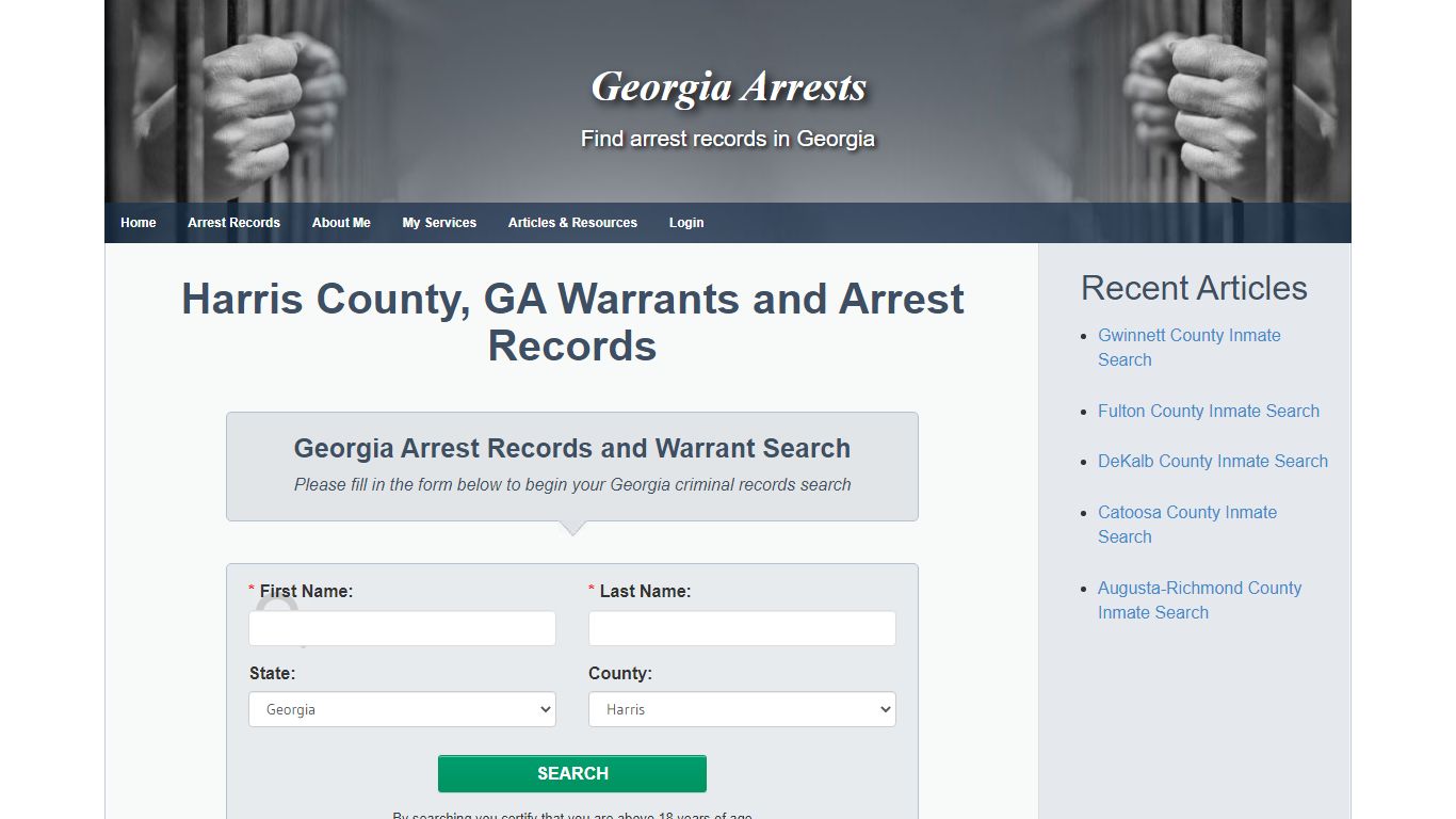 Harris County, GA Warrants and Arrest Records - Georgia Arrests